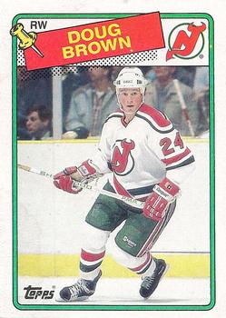 #115 Doug Brown - New Jersey Devils - 1988-89 Topps Hockey