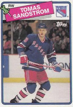 #121 Tomas Sandstrom - New York Rangers - 1988-89 Topps Hockey
