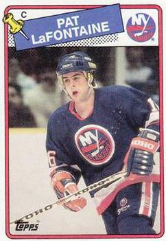#123 Pat LaFontaine - New York Islanders - 1988-89 Topps Hockey