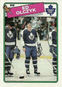 #125 Ed Olczyk - Toronto Maple Leafs - 1988-89 Topps Hockey