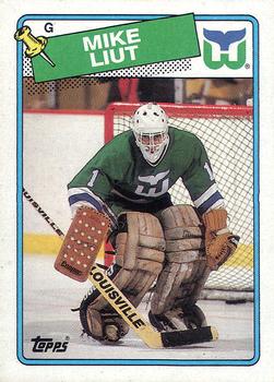 #127 Mike Liut - Hartford Whalers - 1988-89 Topps Hockey