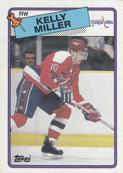 #130 Kelly Miller - Washington Capitals - 1988-89 Topps Hockey