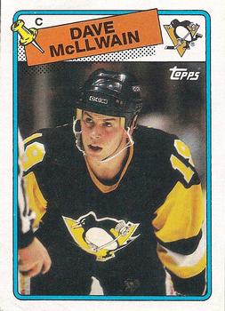 #132 Dave McLlwain - Pittsburgh Penguins - 1988-89 Topps Hockey