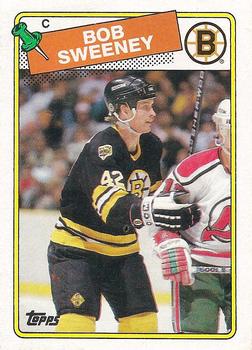 #134 Bob Sweeney - Boston Bruins - 1988-89 Topps Hockey
