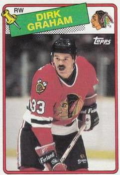 #135 Dirk Graham - Chicago Blackhawks - 1988-89 Topps Hockey