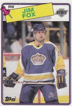 #139 Jim Fox - Los Angeles Kings - 1988-89 Topps Hockey