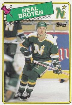 #144 Neal Broten - Minnesota North Stars - 1988-89 Topps Hockey