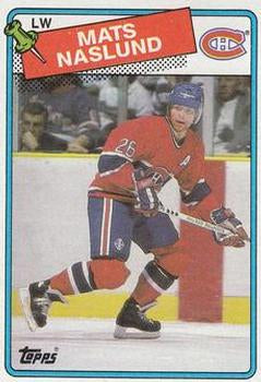 #156 Mats Naslund - Montreal Canadiens - 1988-89 Topps Hockey