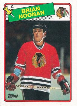 #165 Brian Noonan - Chicago Blackhawks - 1988-89 Topps Hockey