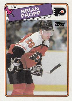 #168 Brian Propp - Philadelphia Flyers - 1988-89 Topps Hockey