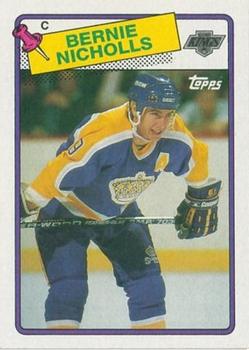 #169 Bernie Nicholls - Los Angeles Kings - 1988-89 Topps Hockey