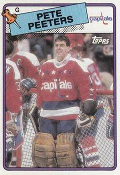 #180 Pete Peeters - Washington Capitals - 1988-89 Topps Hockey