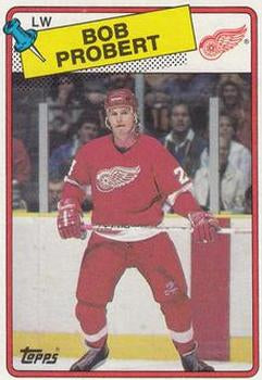 #181 Bob Probert - Detroit Red Wings - 1988-89 Topps Hockey