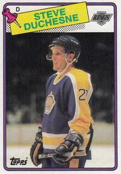 #182 Steve Duchesne - Los Angeles Kings - 1988-89 Topps Hockey