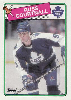 #183 Russ Courtnall - Toronto Maple Leafs - 1988-89 Topps Hockey