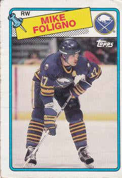 #184 Mike Foligno - Buffalo Sabres - 1988-89 Topps Hockey