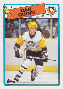 #41 Dan Quinn - Pittsburgh Penguins - 1988-89 Topps Hockey