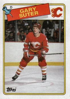 #43 Gary Suter - Calgary Flames - 1988-89 Topps Hockey
