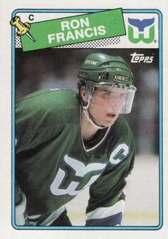 #52 Ron Francis - Hartford Whalers - 1988-89 Topps Hockey