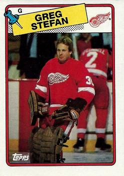 #68 Greg Stefan - Detroit Red Wings - 1988-89 Topps Hockey