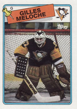 #8 Gilles Meloche - Pittsburgh Penguins - 1988-89 Topps Hockey