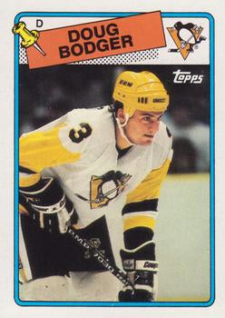 #96 Doug Bodger - Pittsburgh Penguins - 1988-89 Topps Hockey