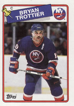 #97 Bryan Trottier - New York Islanders - 1988-89 Topps Hockey