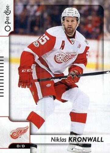 #486 Niklas Kronwall - Detroit Red Wings - 2017-18 O-Pee-Chee Hockey