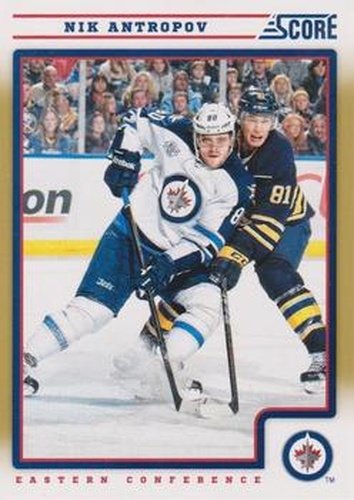 #486 Nik Antropov - Winnipeg Jets - 2012-13 Score - Gold Rush Hockey