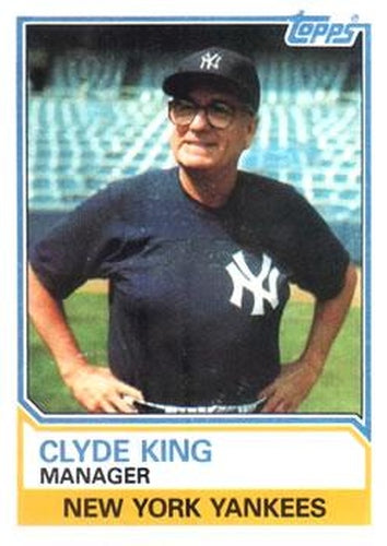 #486 Clyde King - New York Yankees - 1983 Topps Baseball