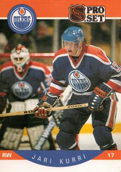 #87 Jari Kurri - Edmonton Oilers - 1990-91 Pro Set Hockey