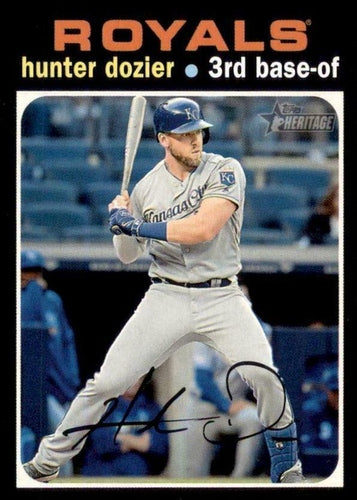 #487 Hunter Dozier - Kansas City Royals - 2020 Topps Heritage Baseball