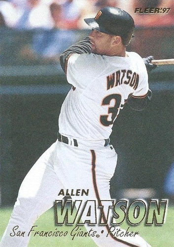 #487 Allen Watson - San Francisco Giants - 1997 Fleer Baseball
