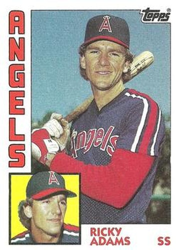 #487 Ricky Adams - California Angels - 1984 Topps Baseball