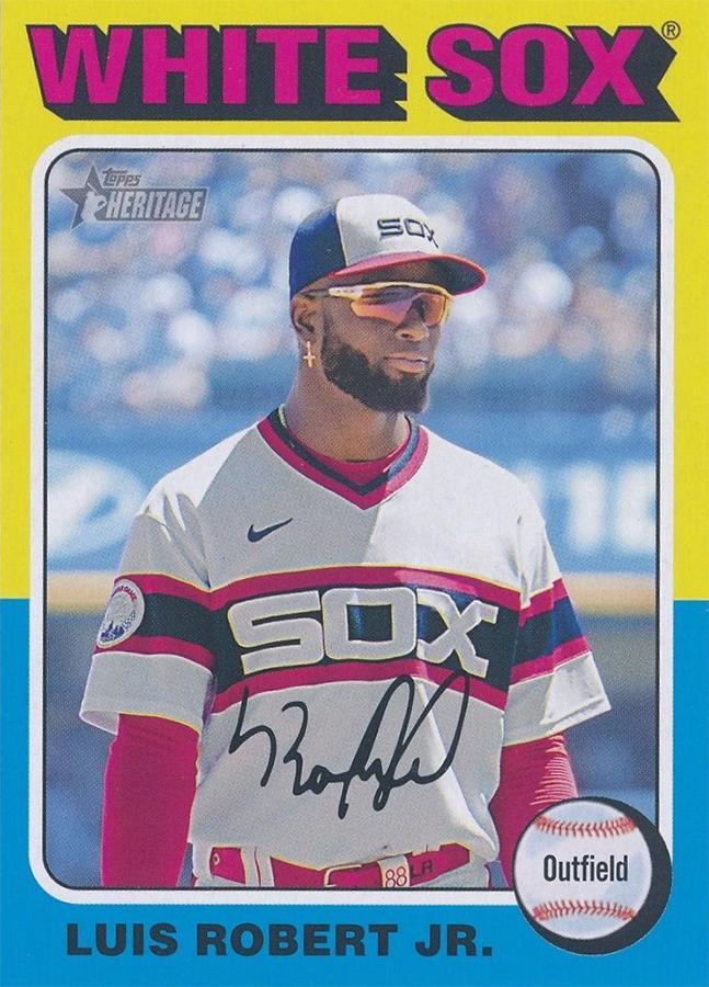 #487c Luis Robert Jr. - Chicago White Sox - 2024 Topps Heritage Baseball
