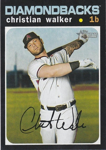 #488 Christian Walker - Arizona Diamondbacks - 2020 Topps Heritage Baseball