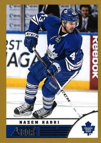 #489 Nazem Kadri - Toronto Maple Leafs - 2013-14 Score - Gold Hockey