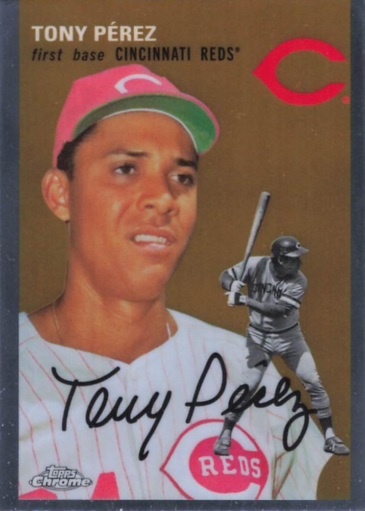 #489 Tony Pérez - Cincinnati Reds - 2023 Topps Chrome Platinum Anniversary Baseball
