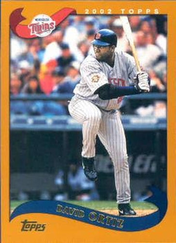 #489 David Ortiz - Minnesota Twins - 2002 Topps Baseball
