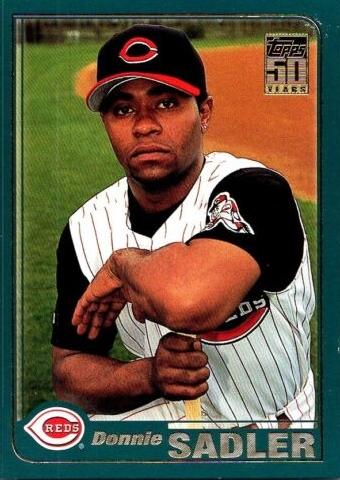 #489 Donnie Sadler - Cincinnati Reds - 2001 Topps Baseball