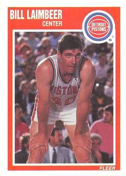 #48 Bill Laimbeer - Detroit Pistons - 1989-90 Fleer Basketball