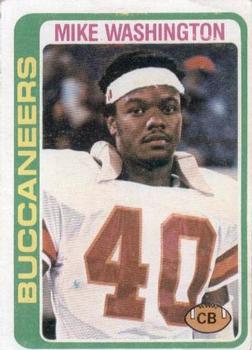 #48 Mike Washington - Tampa Bay Buccaneers - 1978 Topps Football