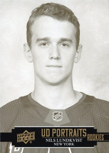 #P-48 Nils Lundkvist - New York Rangers - 2021-22 Upper Deck - UD Portraits Hockey