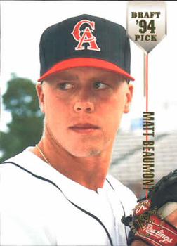 #48 Matt Beaumont - California Angels - 1994 Stadium Club Draft Picks Baseball
