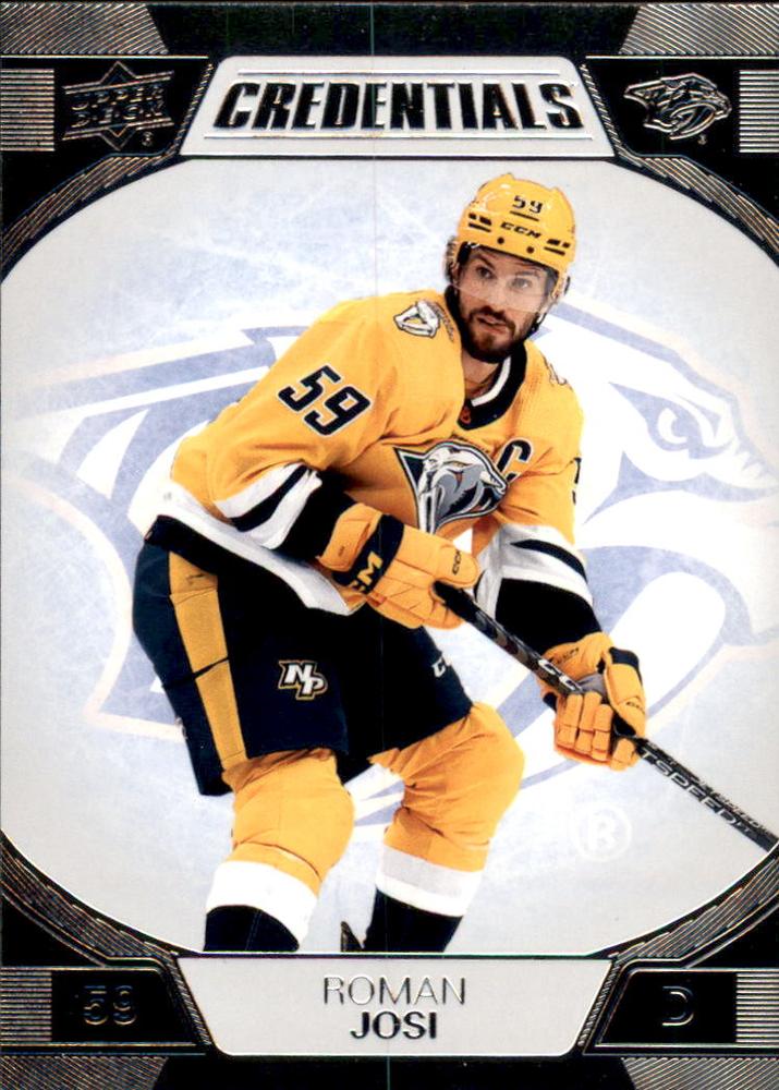 #48 Roman Josi - Nashville Predators - 2022-23 Upper Deck Credentials Hockey