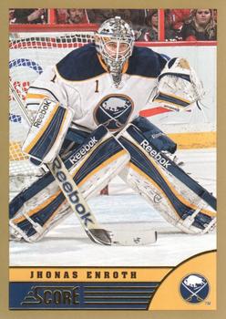 #48 Jhonas Enroth - Buffalo Sabres - 2013-14 Score - Gold Hockey