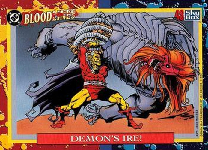 #48 Demon's Ire! - 1993 SkyBox DC Comics Bloodlines