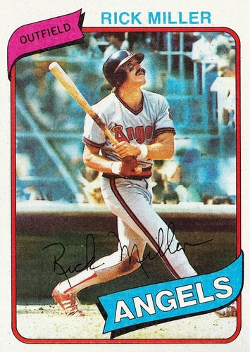 #48 Rick Miller - California Angels - 1980 Topps Baseball