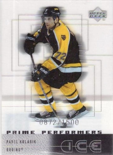 #108 Pavel Kolarik - Boston Bruins - 2000-01 Upper Deck Ice Hockey