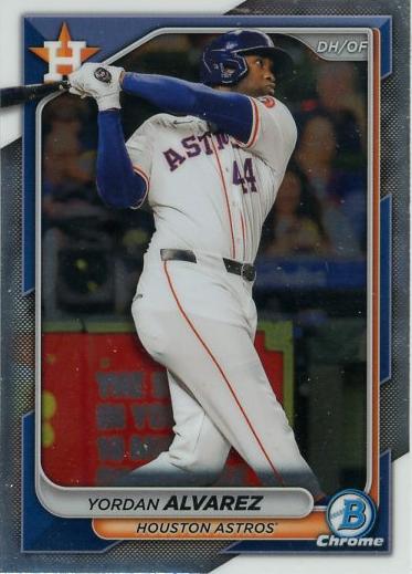 #48 Yordan Alvarez - Houston Astros - 2024 Bowman Chrome Baseball